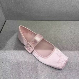 Chinese Pink Vintage Style Ballet Flats